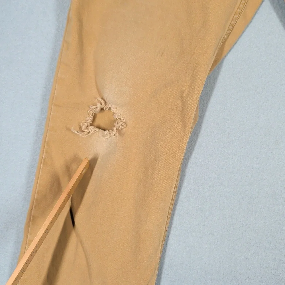 Carhartt Work‎ Pant Mens 31x32 Tan Rugged Flex Relaxed Fit BN2517-M Distressed